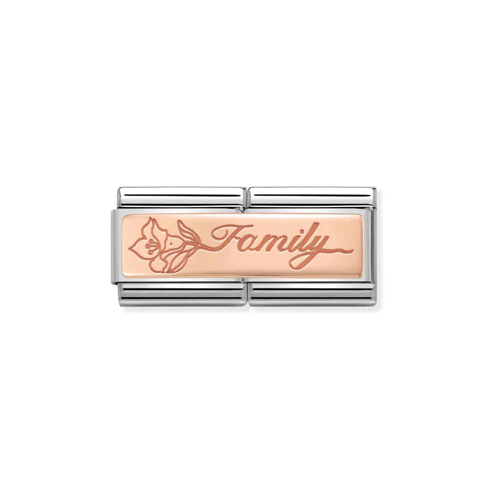 Nomination-pala Classic Rose Gold Tupla , FAMILY Kukka 430710/17
