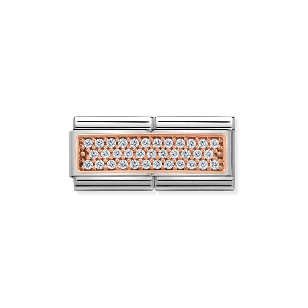 Nomination-pala Classic Rose Gold Tupla , Zirkonia 430731/01