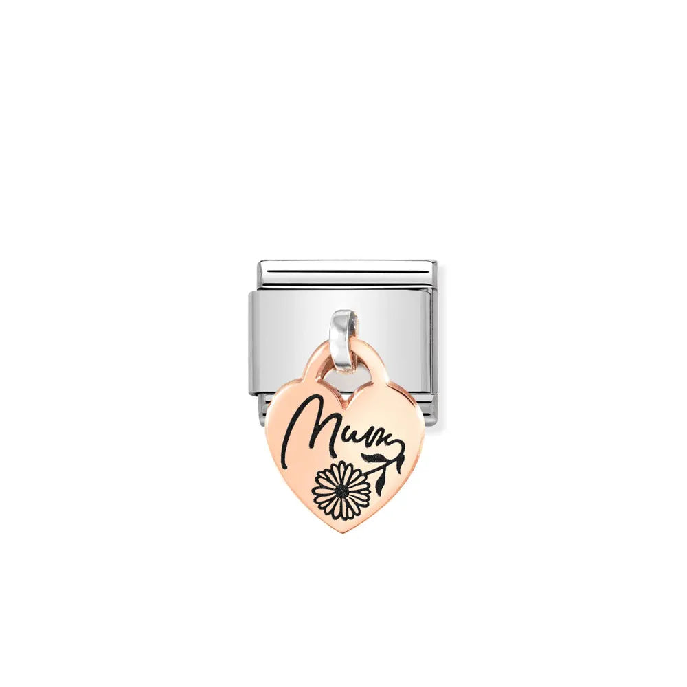 Nomination-pala Classic Rose Gold Sydän Riipus MUM 431803/03