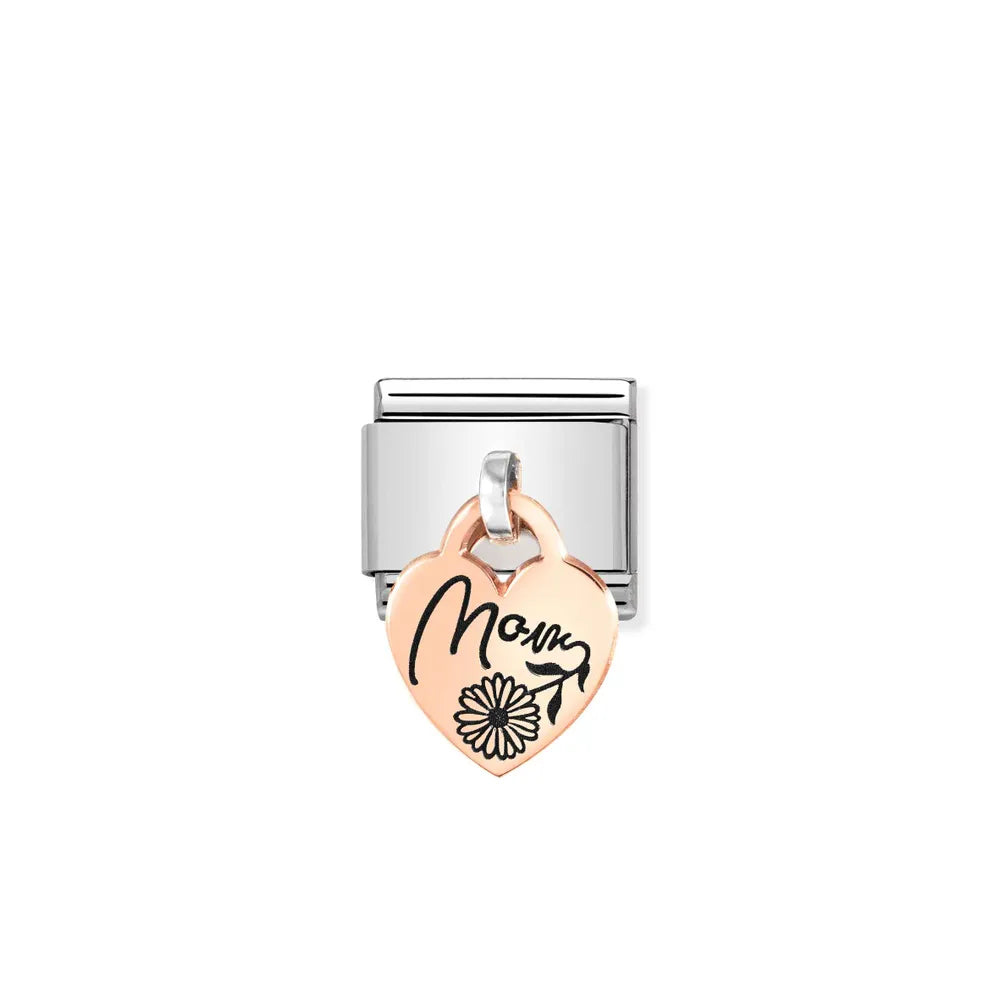 Nomination-pala Classic Rose Gold Sydän Riipus MOM 431803/09