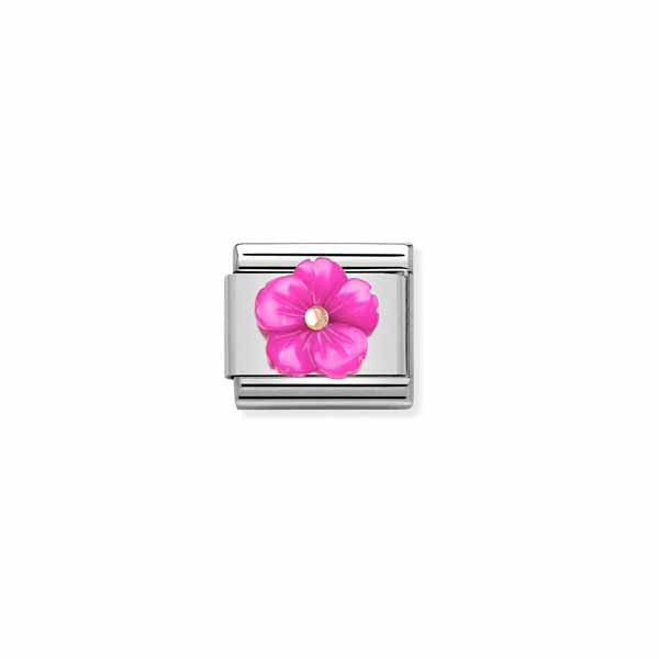 Nomination Classic rose gold Fuchsia kukka