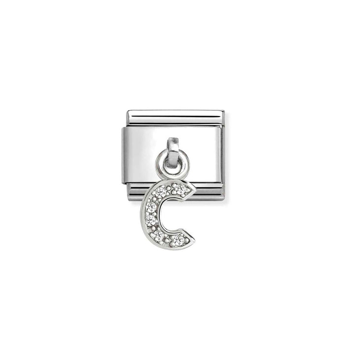 Nomination Classic Silvershine Charm Zirkonia Aakkoset 331818 Nomination