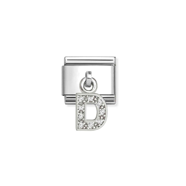 Nomination Classic Silvershine Charm Zirkonia Aakkoset 331818 Nomination