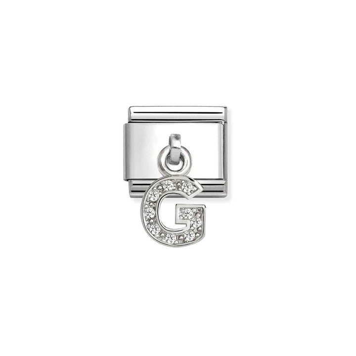 Nomination Classic Silvershine Charm Zirkonia Aakkoset 331818 Nomination