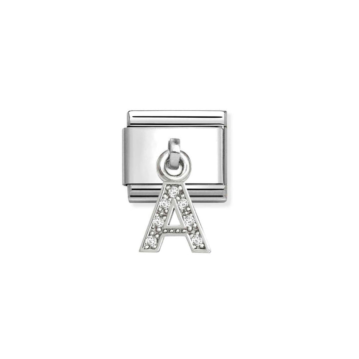 Nomination Classic Silvershine Charm Zirkonia Aakkoset 331818 Nomination