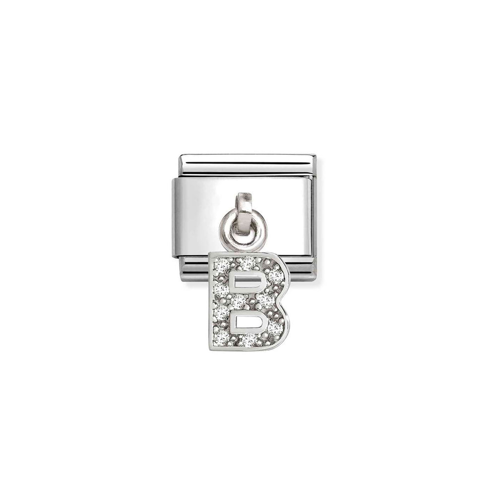 Nomination Classic Silvershine Charm Zirkonia Aakkoset 331818 Nomination
