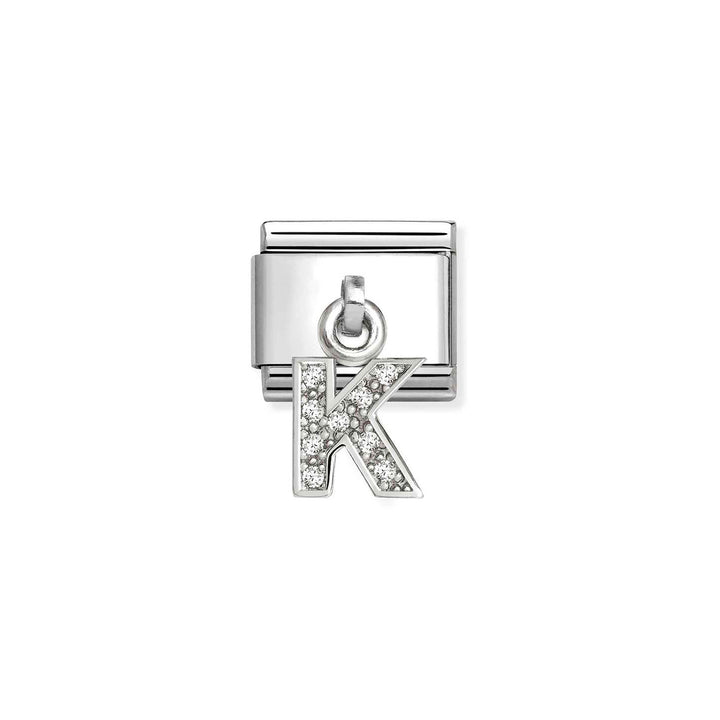 Nomination Classic Silvershine Charm Zirkonia Aakkoset 331818 Nomination