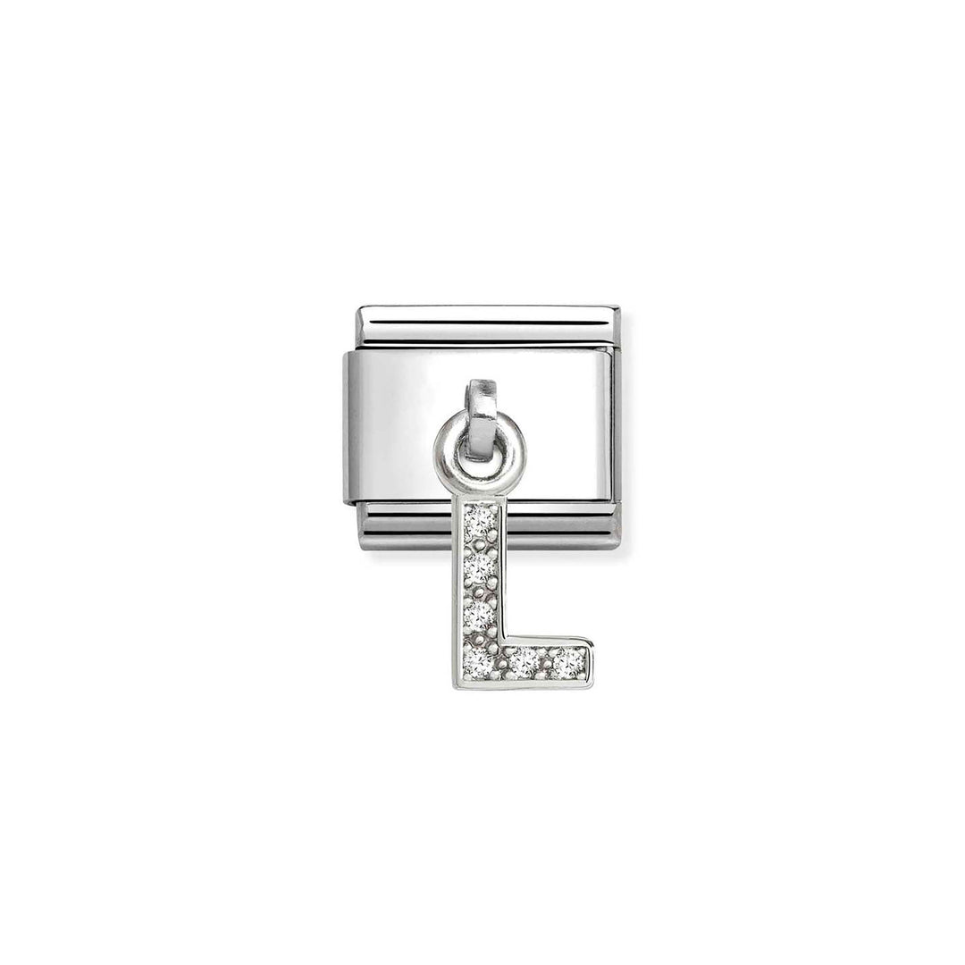 Nomination Classic Silvershine Charm Zirkonia Aakkoset 331818 Nomination