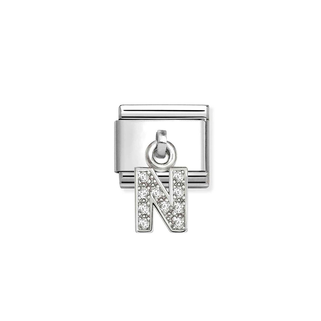 Nomination Classic Silvershine Charm Zirkonia Aakkoset 331818 Nomination