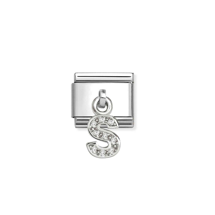 Nomination Classic Silvershine Charm Zirkonia Aakkoset 331818 Nomination