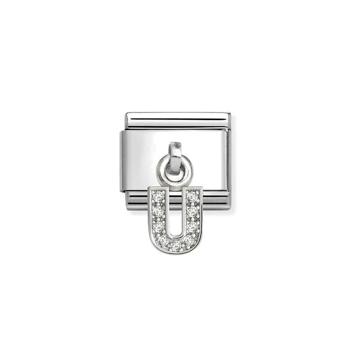 Nomination Classic Silvershine Charm Zirkonia Aakkoset 331818 Nomination