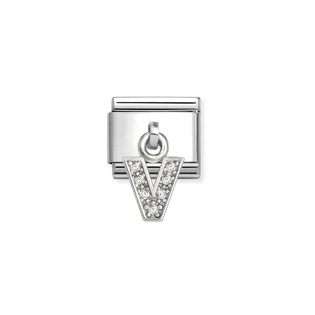 Nomination Classic Silvershine Charm Zirkonia Aakkoset 331818 Nomination