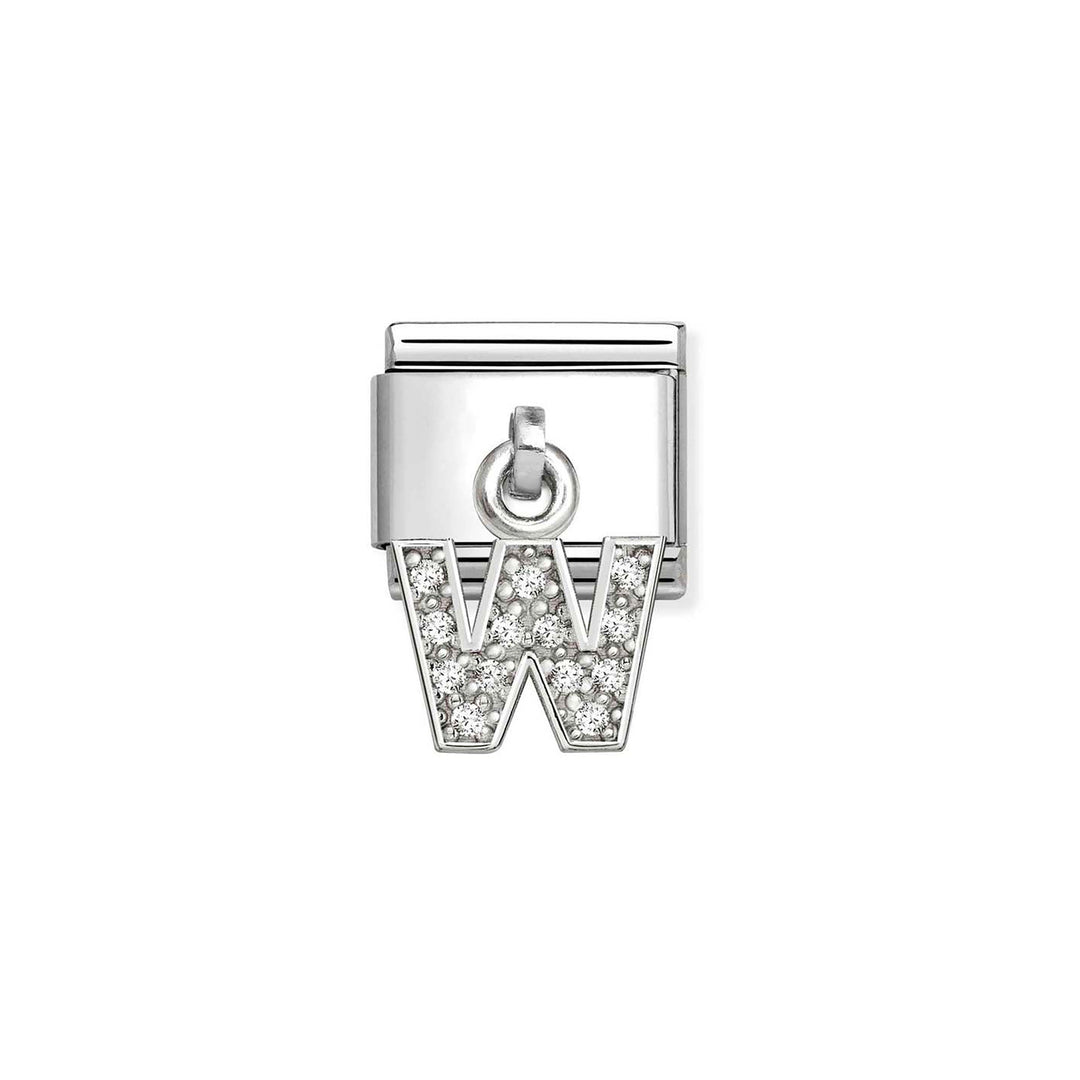 Nomination Classic Silvershine Charm Zirkonia Aakkoset 331818 Nomination