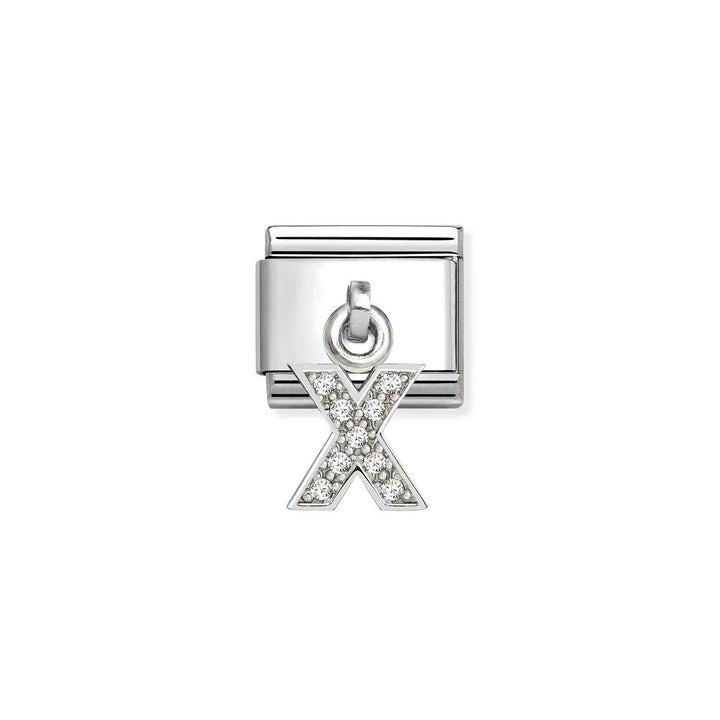 Nomination Classic Silvershine Charm Zirkonia Aakkoset 331818 Nomination