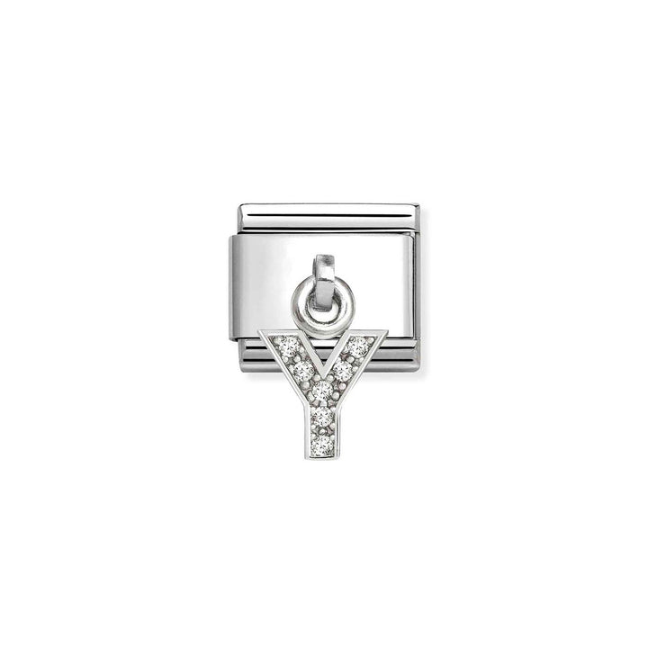 Nomination Classic Silvershine Charm Zirkonia Aakkoset 331818 Nomination
