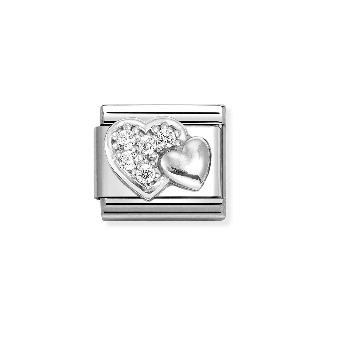 Nomination-pala Classic Silvershine Sydämet 330304/47 Nomination