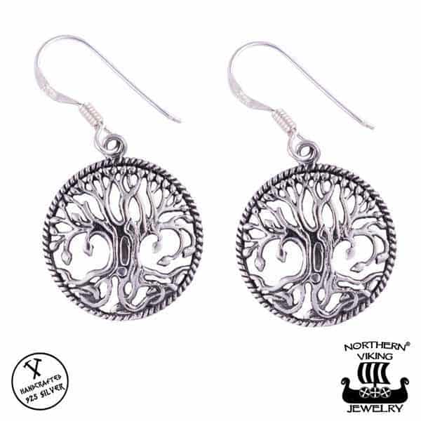 Northern Viking Jewelry Tree Of Life korvakorut NVJKK046