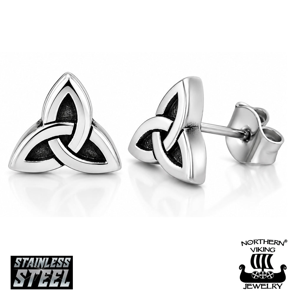 Northern Viking Jewelry Celtic Trinity nappikorvakorut NVJKK089