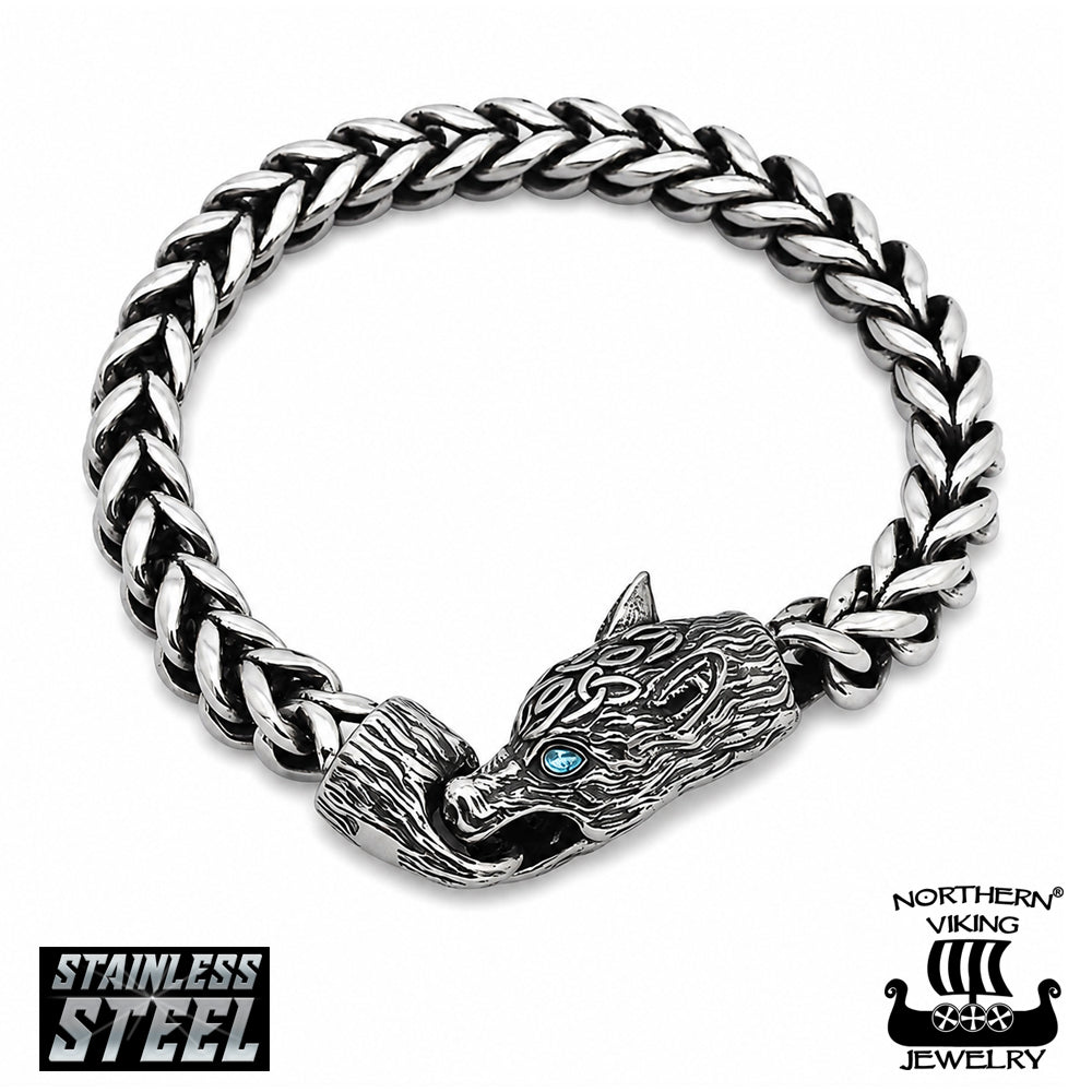Northern Viking Jewelry Fenrir susirannekoru NVJRA037