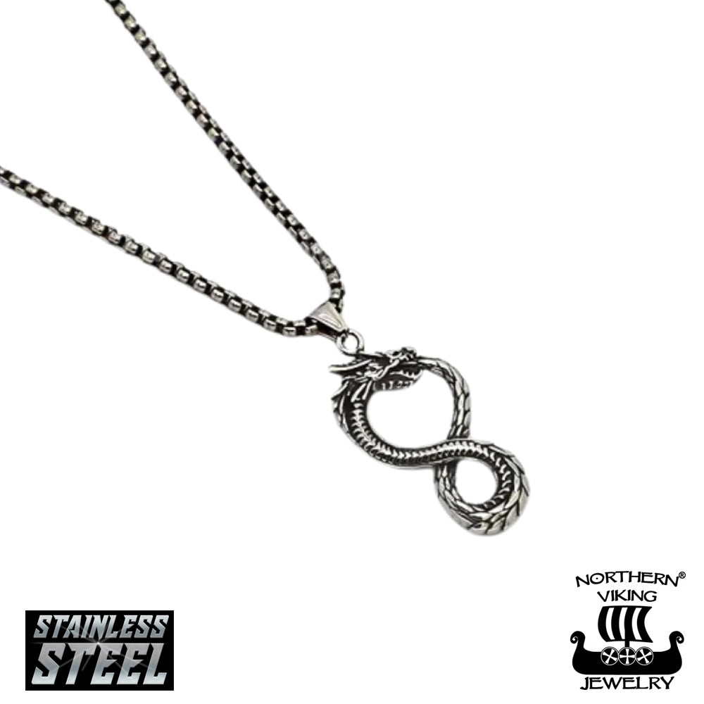Northern Viking Jewelry Ouroboros kaulakoru NVJRS178