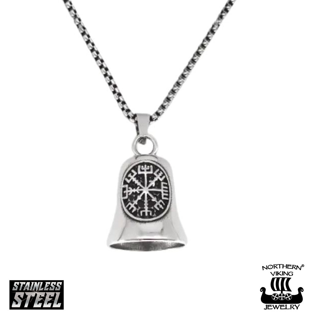 Northern Viking Jewelry Vegvisir Guardian Bell kaulakoru NVJRS182