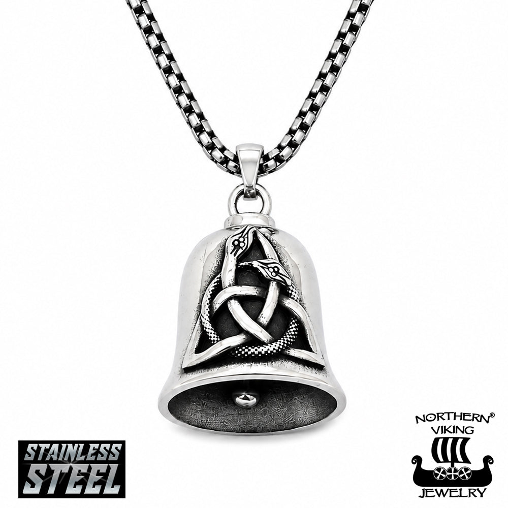Northern Viking Jewelry Triquetra Guardian Bell kaulakoru NVJRS188