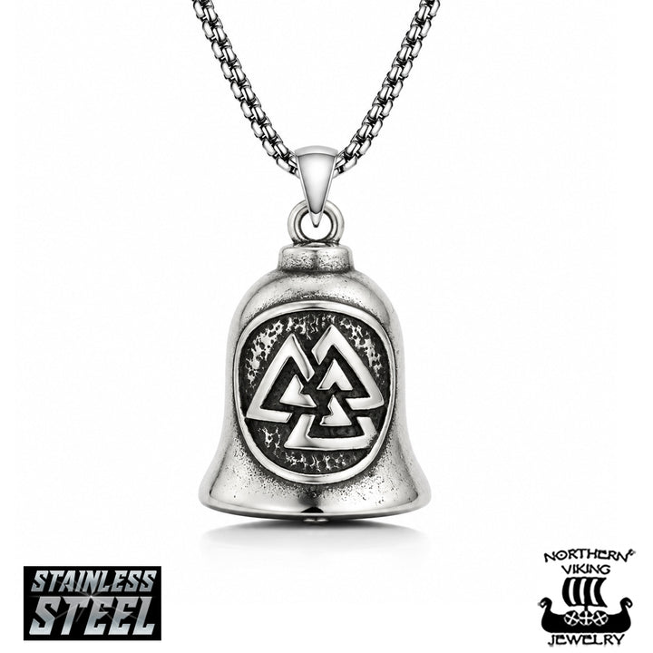 Northern Viking Jewelry Valknut Guardian Bell kaulakoru NVJRS190