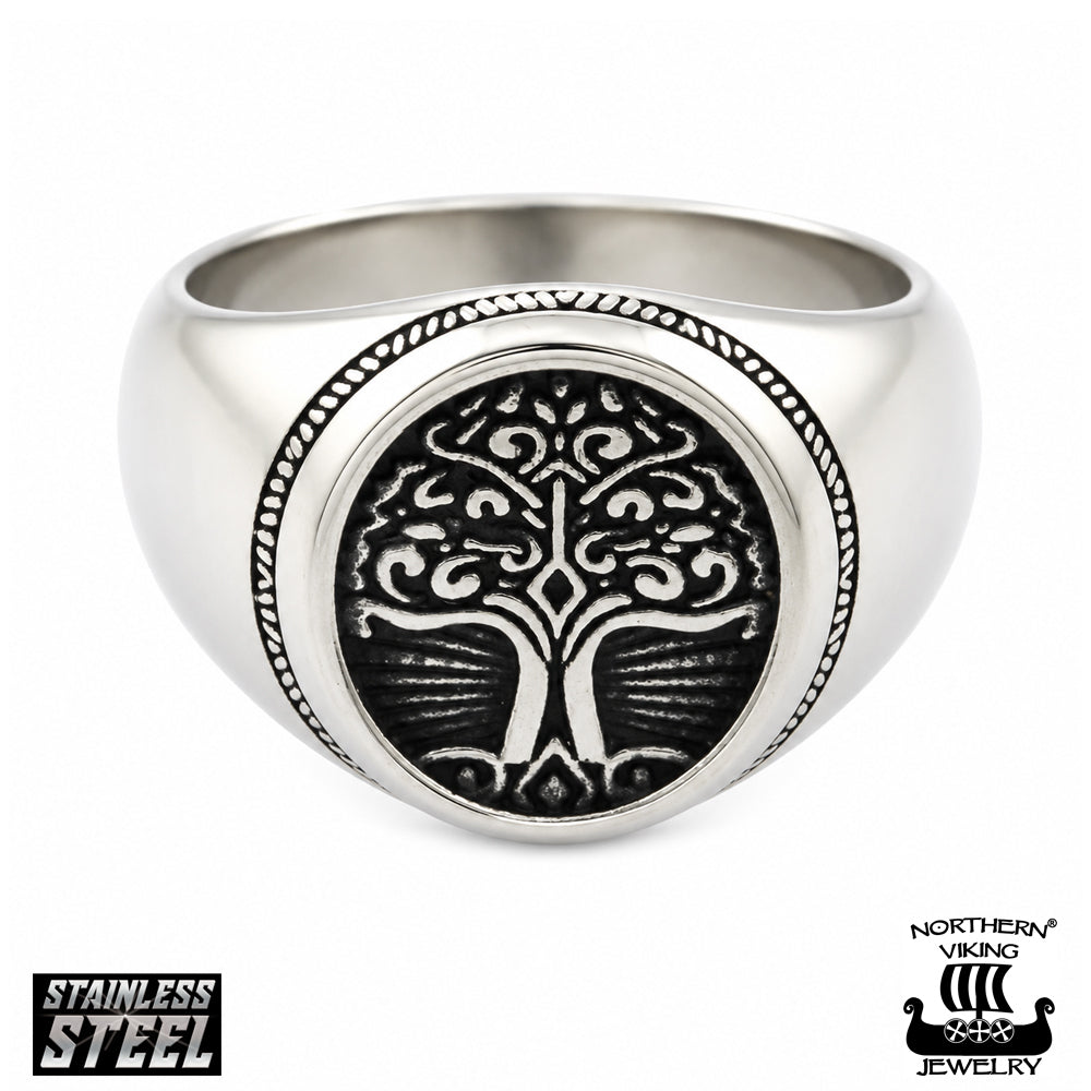 Northern Viking Jewelry Yggdrasil terässormus NVJSO045