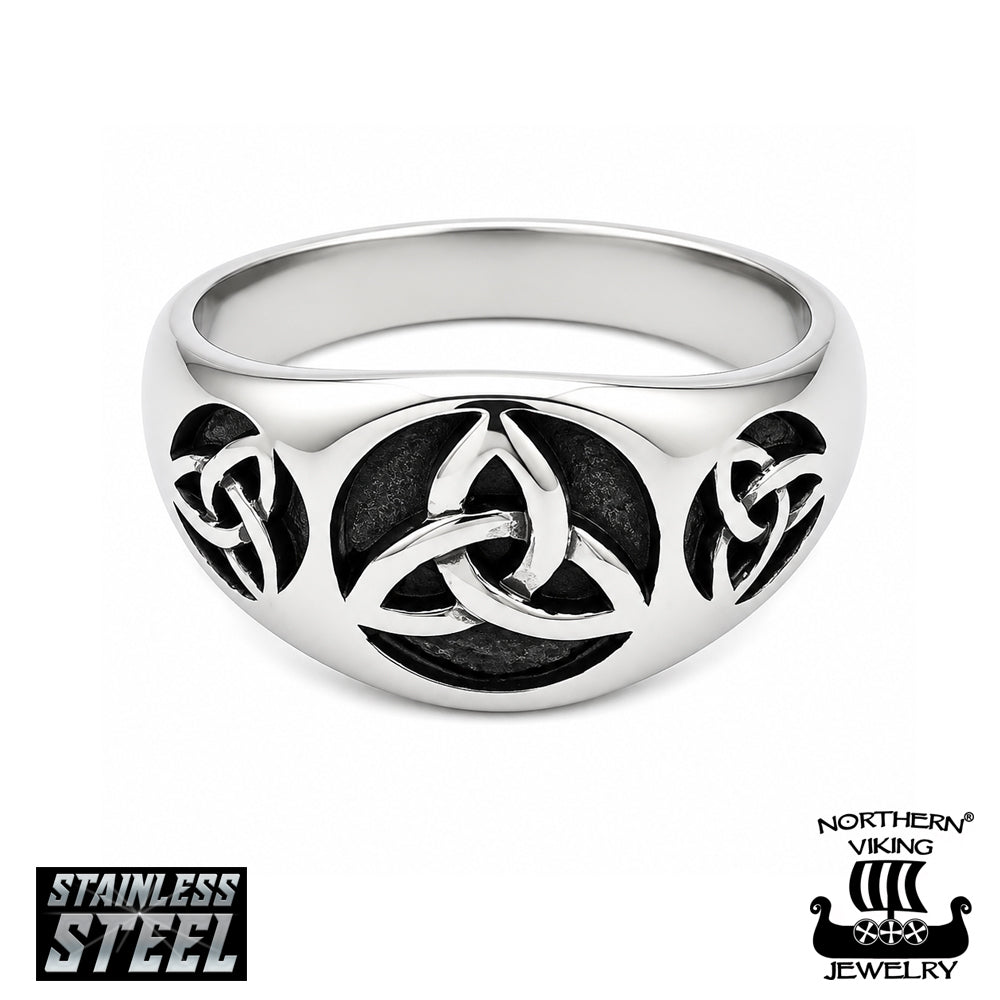 Northern Viking Jewelry Triquetra kelttisormus NVJSO049