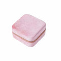 Pink velvet jewelry box