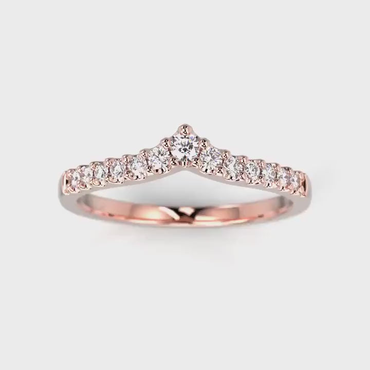 Festive Juliette Side 0,15ct timanttisormus punakulta 731-015 – pyörivä video
