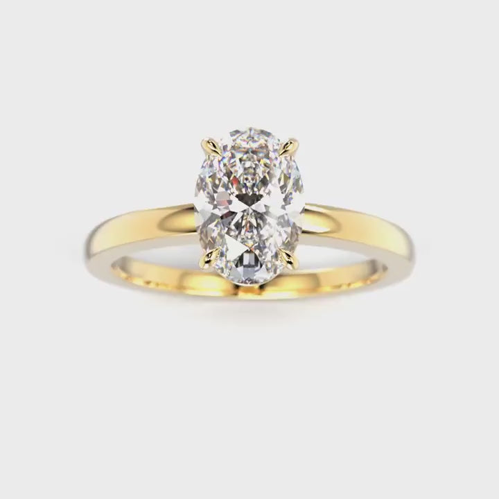 Festive Selena 1,00 ct timanttisormus keltakulta 683-100 – pyörivä video