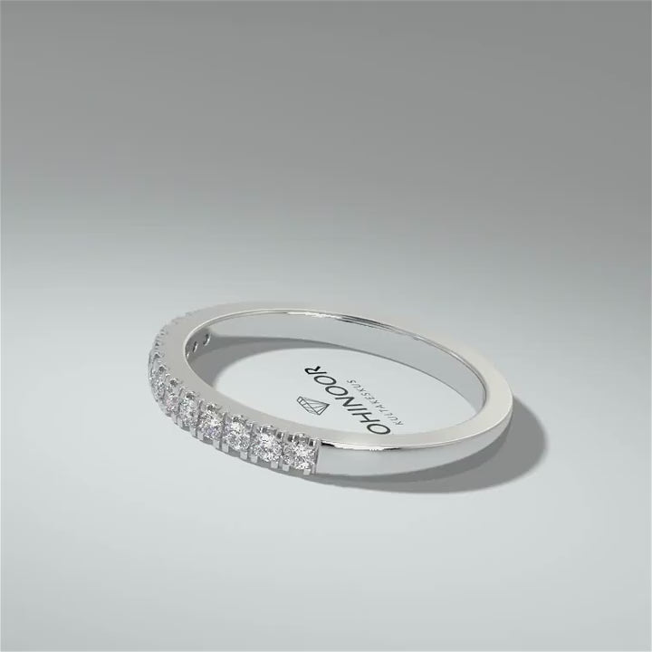 Kohinoor Valerie 0,12 ct timanttisormus valkokulta 14K 033-266V-12 – pyörivä video