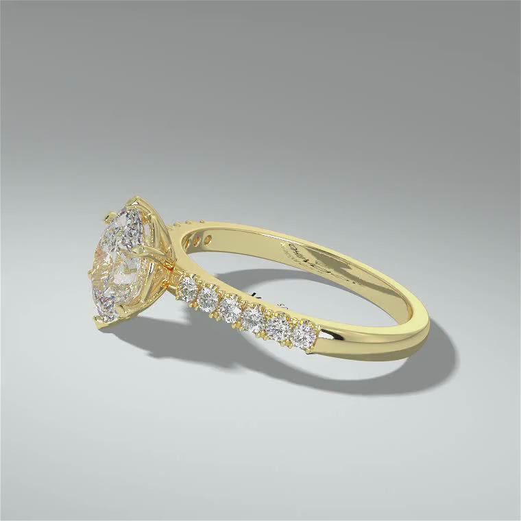 Kohinoor Theia laboratory diamond ring 1.12 ct 033-461K-112L