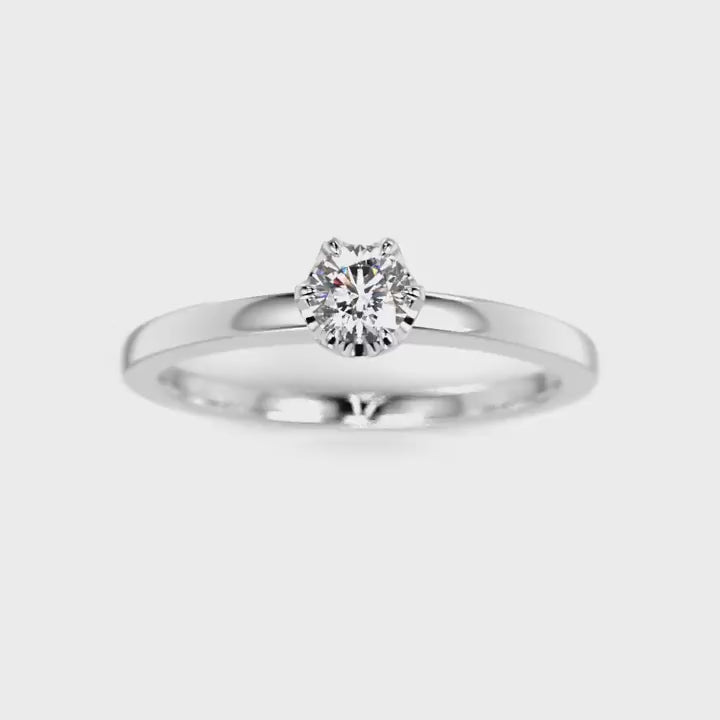 Festive Adele 0,15 ct timanttisormus valkokulta – esittelyvideo