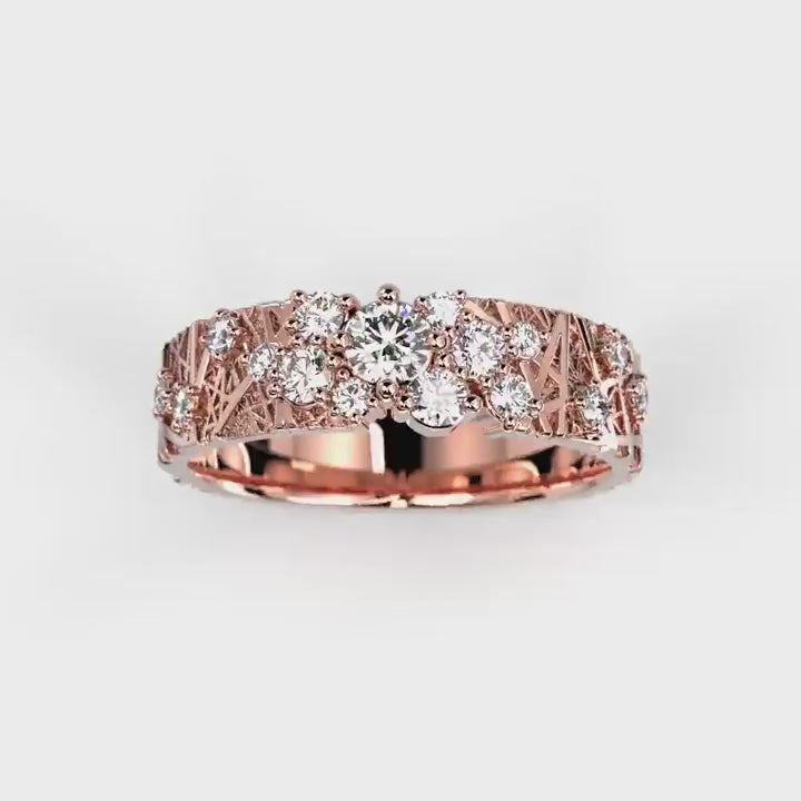 Festive Routa Rakka Timanttisormus 0,33 ct punakulta – pyörivä video