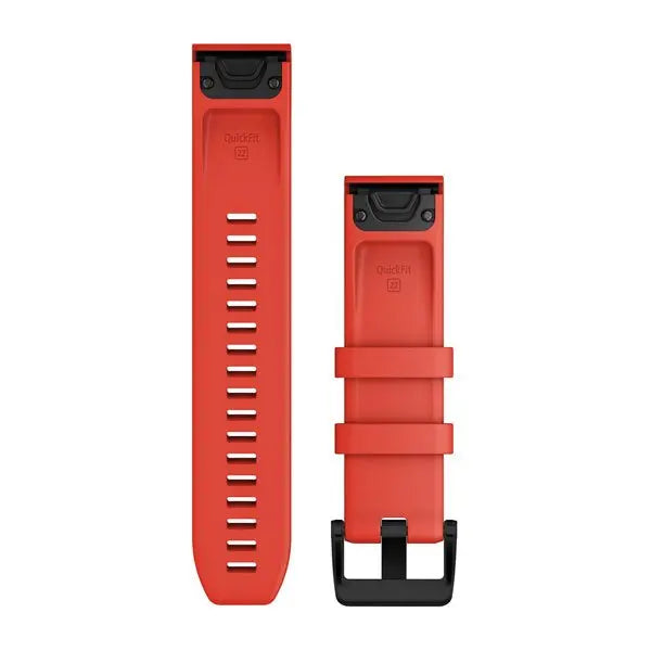 Garmin QuickFit 22mm silikoniranneke kirkkaanpunainen 010-12901-02