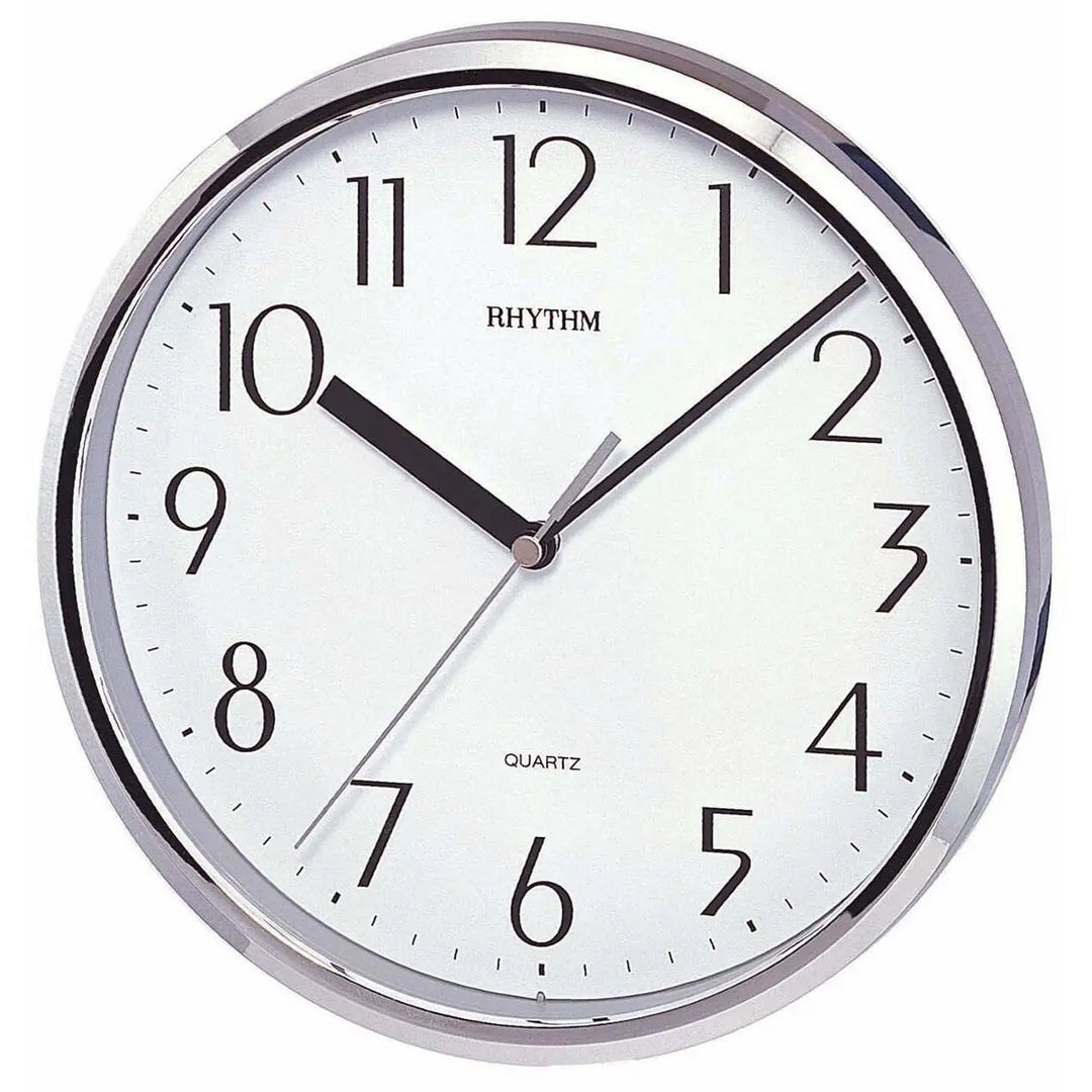 Rhythm seinäkello hopeanvärinen CMG839-BR19