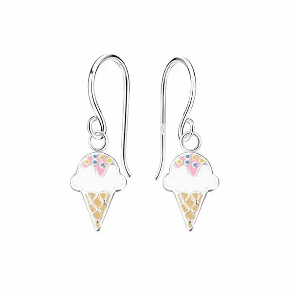 Roikkuvat hopeakorvakorut jäätelö HME1074 Trendi Koru