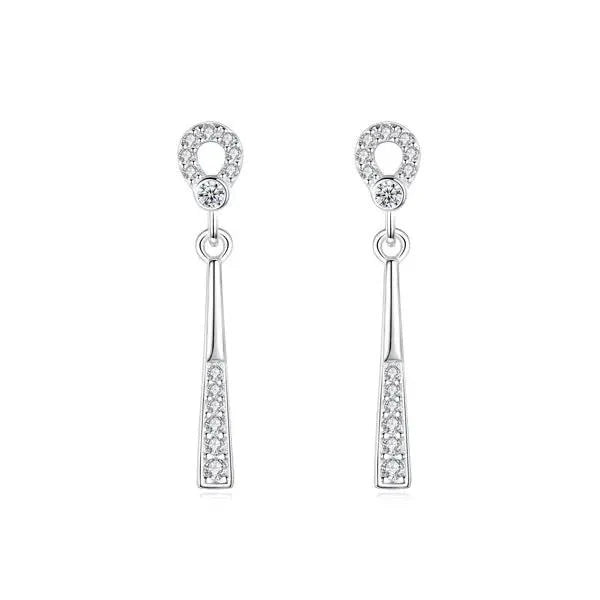 Hopeiset roikkuvat korvakorut sirot riipukset Trendi Koru