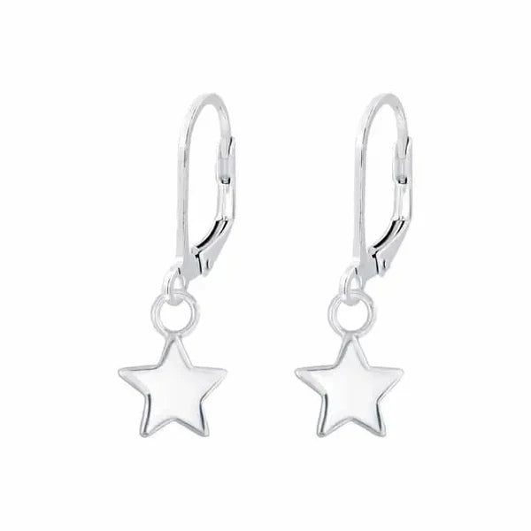 Roikkuvat hopeakorvakorut tähdet Trendi Koru