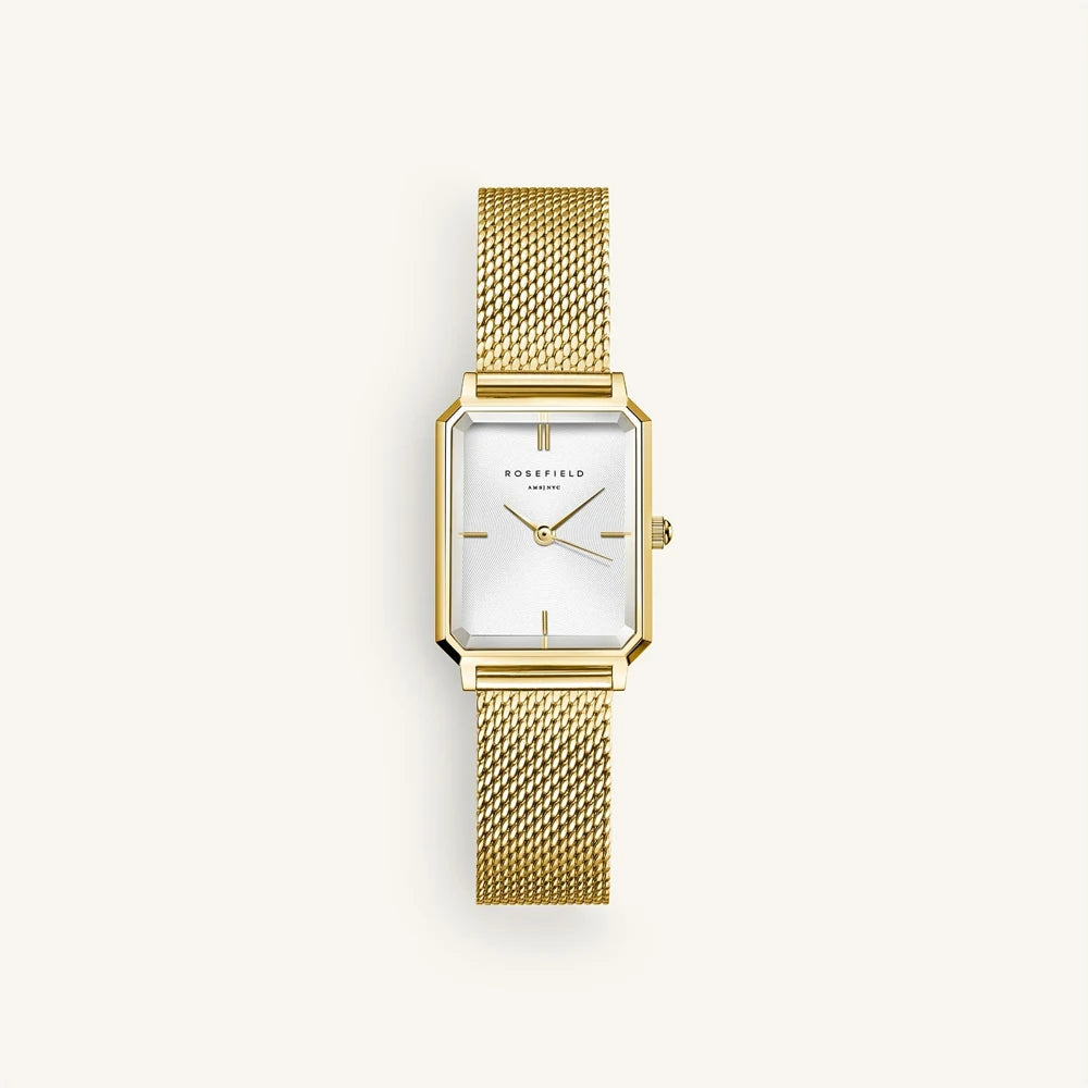Rosefield Octagon XS Mesh Gold OWGMG-O73