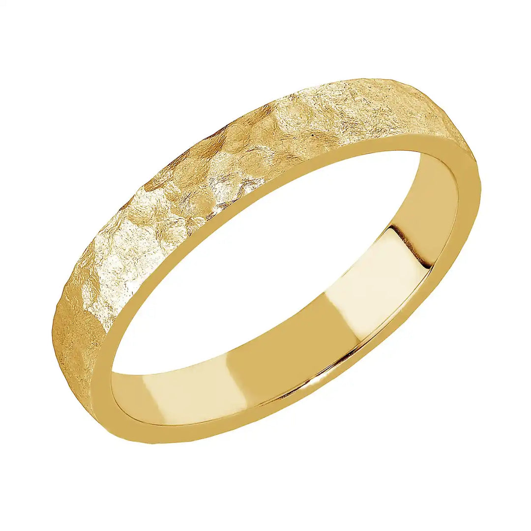 Sandberg Aamurusko E-530 Rakka 3,8 mm kihlasormus 14K keltakulta