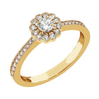Sandberg Kukkaniitty timanttisormus M-870k 0,34 ct