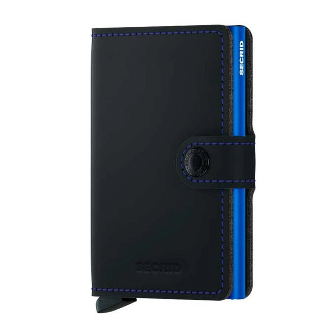 Secrid Miniwallet Matte Black & Blue lompakko