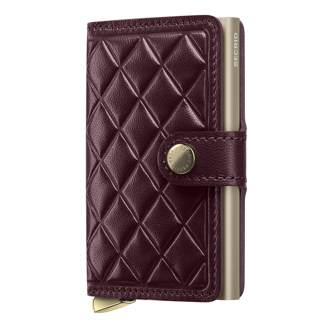 Secrid Premium Miniwallet Emboss Diamond Bordeaux+ lompakko