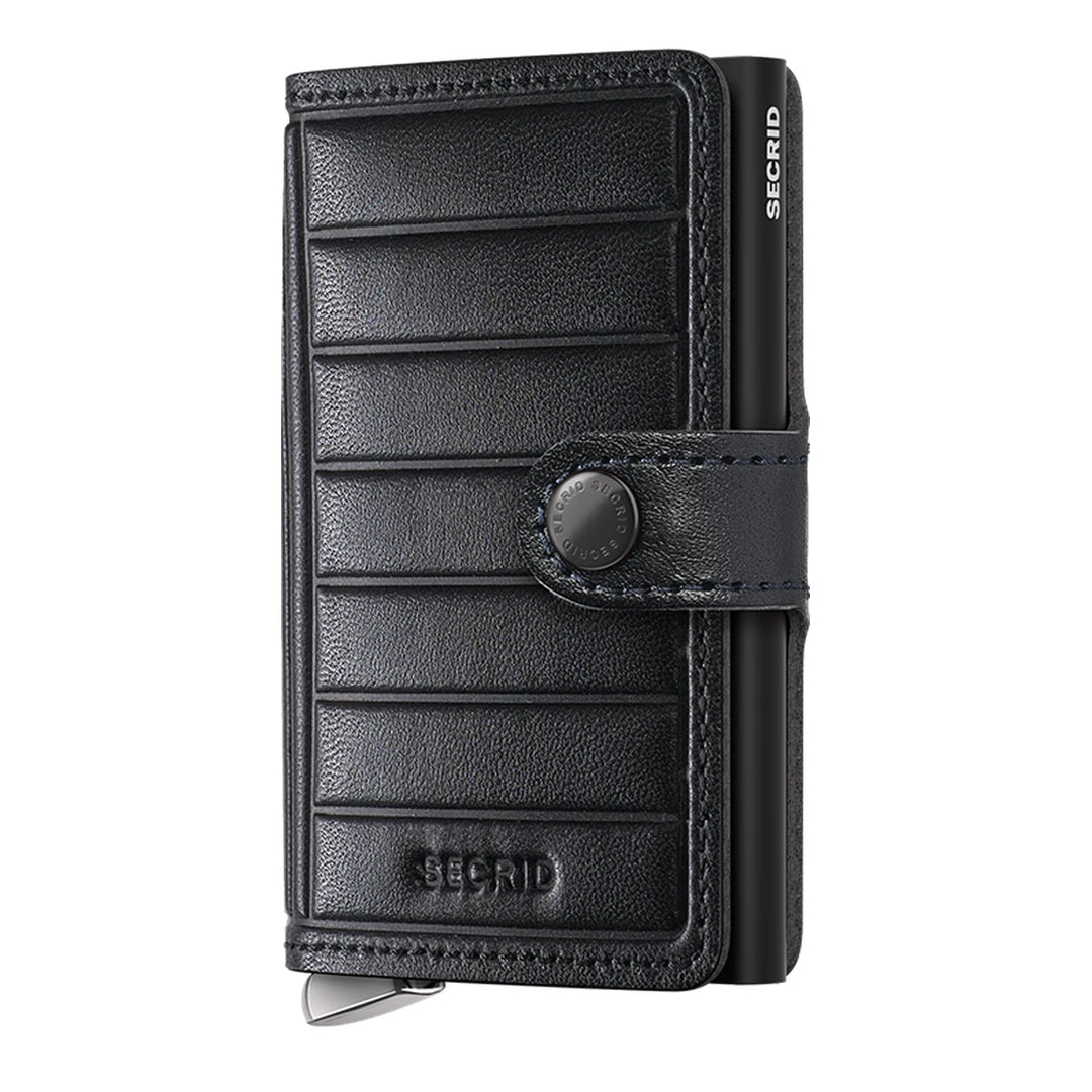 Secrid Premium Miniwallet Emboss Lines Black+ lompakko