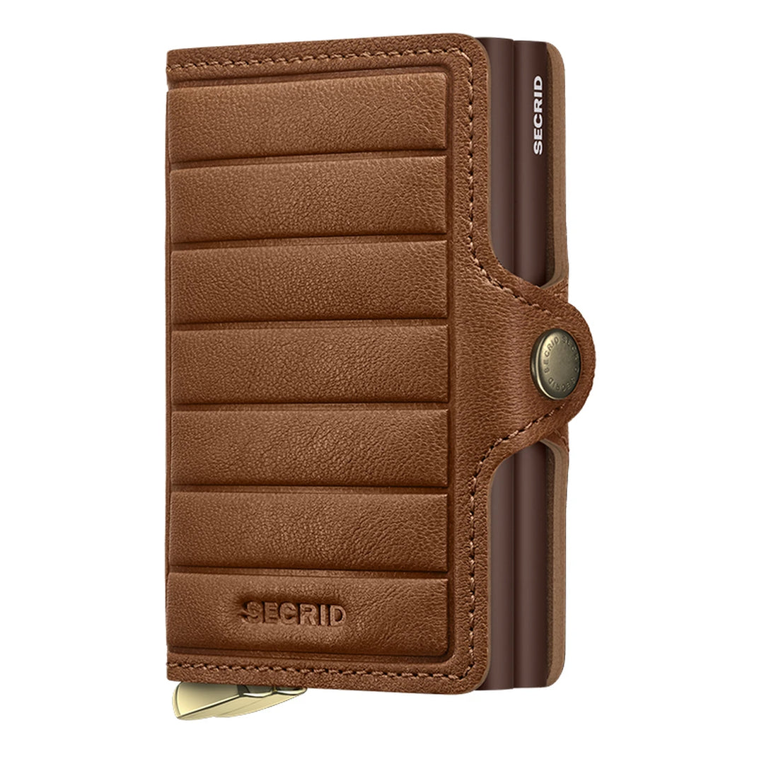Secrid Premium Twinwallet Emboss Lines Cognac+ lompakko