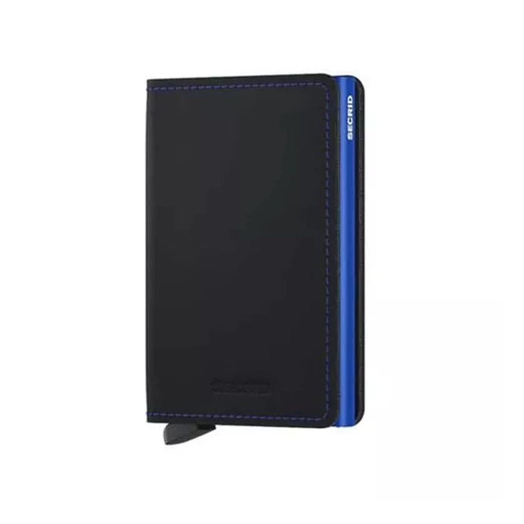 Secrid Slimwallet Matte Black & Blue lompakko