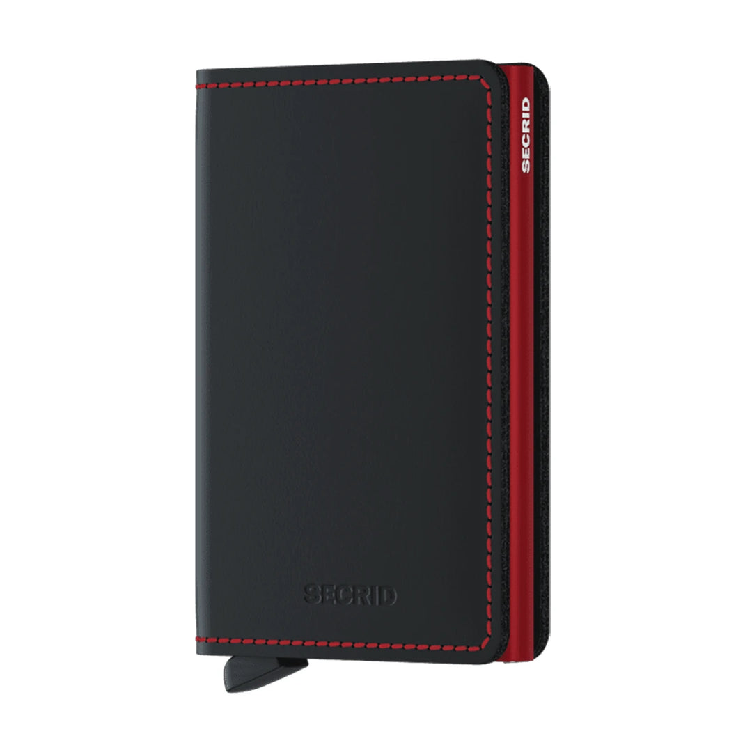 Secrid Slimwallet Matte Black &amp; Red lompakko